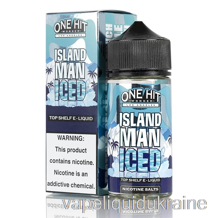 Vape Liquid Ukraine Island Man ICED - One Hit Wonder E-Liquid - 100mL 3mg